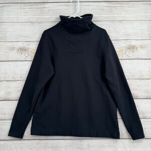 The North Face Mock Neck Pullover Sweatshirt Womens XL Black Stretch